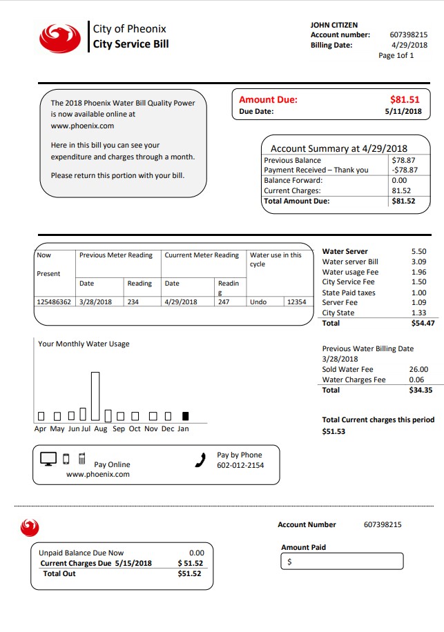  Minol USA business utility bill 